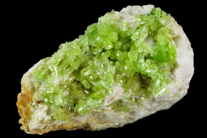 Apple-Green Pyromorphite Crystal Cluster - China #112203